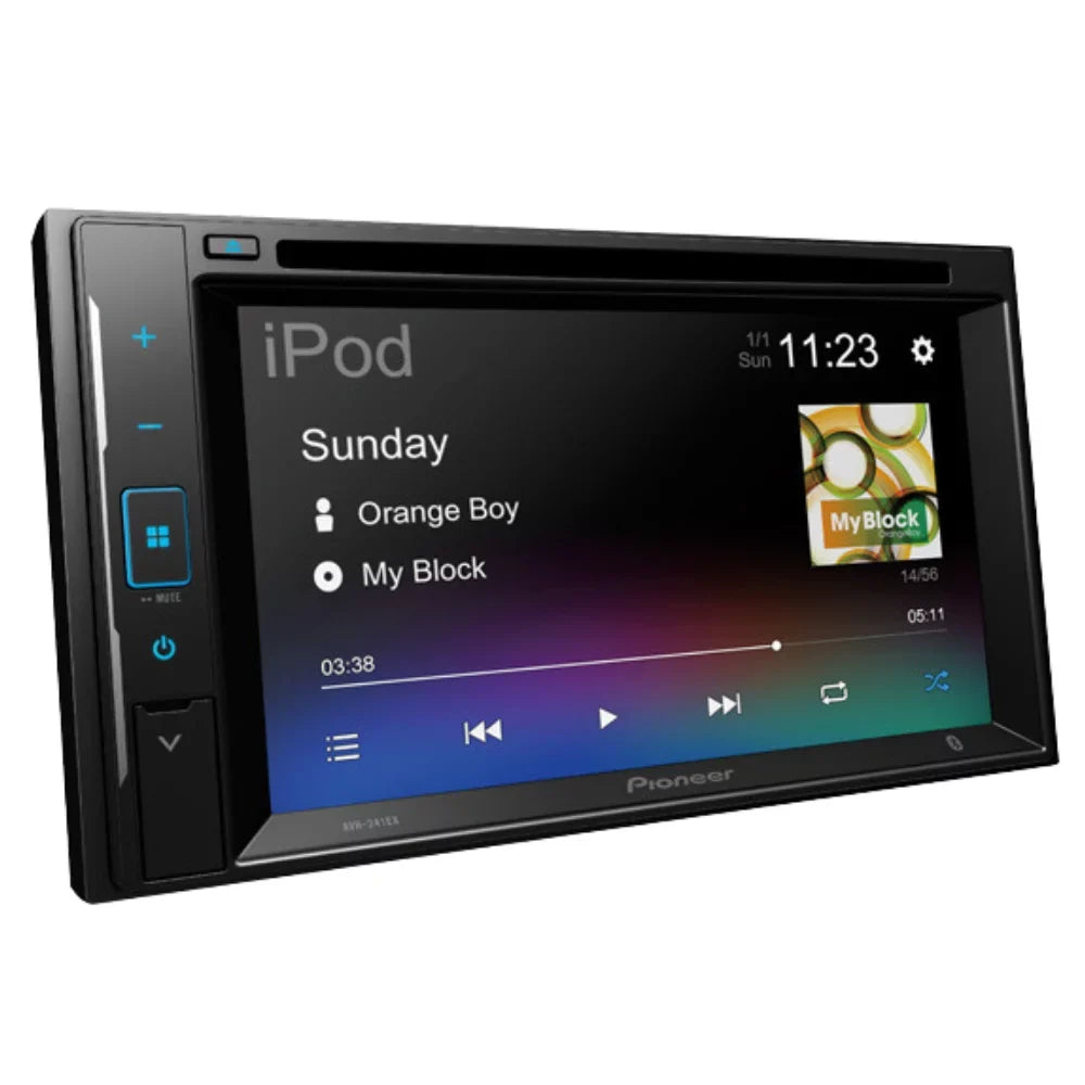 Bundle for 2005-2007 Ford Focus / Pioneer -241EX Double  Car Stereo with Bluetooth/Backup Camera/Installation Kit/in-Dash / / 6.2" Touchscreen Digital Media Receiver