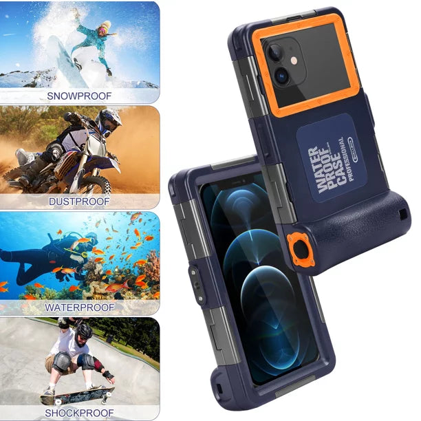 UrbanX Professional [15m/50ft] Swimming Diving Surfing Snorkeling Photo Video Waterproof Protective Case Underwater Housing for nova 5z And all Phones Up to 6.9 Inch  with Lanyard