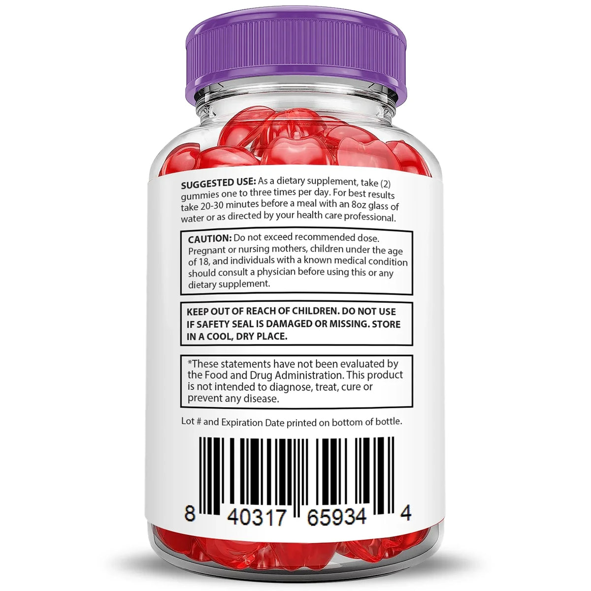 (2 Pack) Pure Slim Keto Extreme  Gummies 2000mg Dietary Supplement 120 Gummys