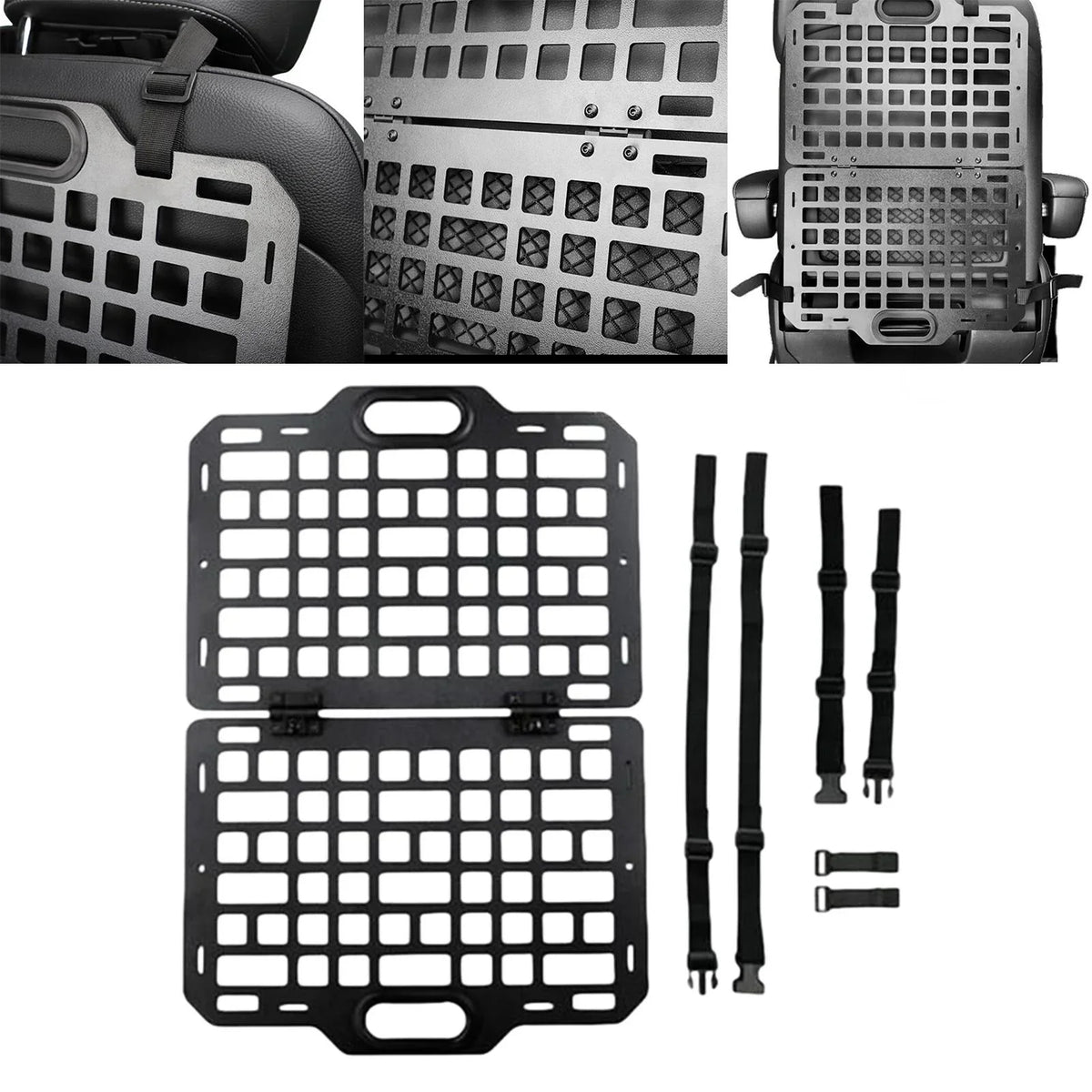 Auto Seat Back Organizer Modular Storage Molle Panel Car Seatback Hanging Plate Auto Seat Panel for Automotive Truck Parts